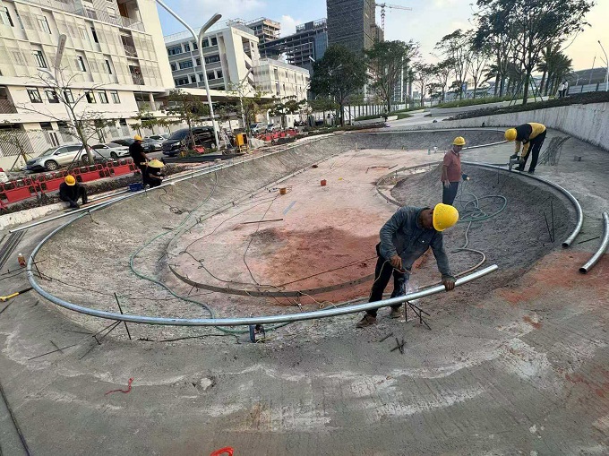 極限運(yùn)動(dòng)場地施工